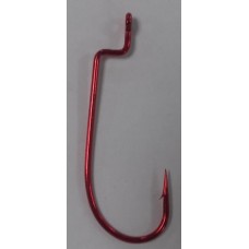 ANZOIS XPS O´SHAUGNESSY WORM HOOK RED Nº3/0 20PCS