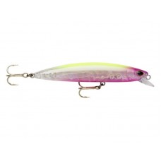 AMOSTRA STORM SO RUN MINNOW FLOATING 95F CLEAR PINK HEAD CHARTREUSE 