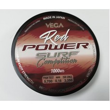 LINHA VEGA RED POWER SURF COMPETITION 0.16mm 1000 MT