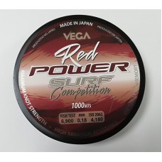 LINHA VEGA RED POWER SURF COMPETITION 0.18mm 1000 MT