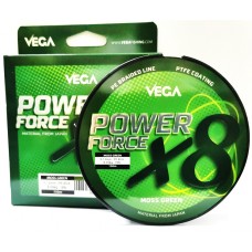 LINHA VEGA POWER FORCE X8 MOSS GREEN 0.12mm 150 MT